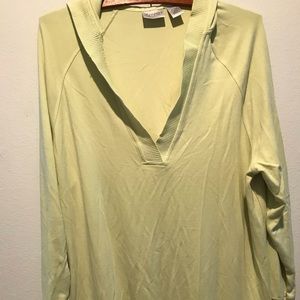 Chicos Zenergy light Green hooded sweatshirt